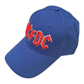 Mid Blue - Side - AC-DC Unisex Adult Logo Baseball Cap