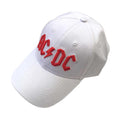 White - Side - AC-DC Unisex Adult Logo Baseball Cap