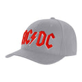 Grey - Front - AC-DC Unisex Adult Logo Baseball Cap