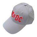 Grey - Side - AC-DC Unisex Adult Logo Baseball Cap