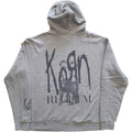 Grey - Back - Korn Unisex Adult Requiem Hoodie