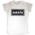 White - Front - Oasis Womens-Ladies Decca Logo T-Shirt