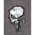 Charcoal Grey - Side - Marvel Comics Unisex Adult Punisher Metallic Skull T-Shirt