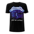 Black - Front - Metallica Unisex Adult Ride The Lightning Tracks Back Print T-Shirt