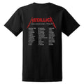 Black - Back - Metallica Unisex Adult Master Of Puppets European Tour '86 Back Print T-Shirt