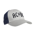 Grey-Navy Blue - Back - AC-DC Unisex Adult Two Tone Logo Baseball Cap