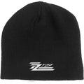 Black-White - Back - ZZ Top Unisex Adult Circle Logo Beanie