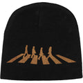 Black-Cream - Back - The Beatles Unisex Adult Abbey Road Back Print Beanie