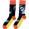 Black-Orange-Yellow - Back - Sex Pistols Unisex Adult God Save The Queen Socks