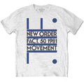 White - Front - New Order Unisex Adult Movement Cotton T-Shirt