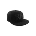 Black - Front - Kiss Unisex Adult Neon Faces Snapback Cap