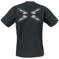 Black - Back - Metallica Unisex Adult Spiked Back Print T-Shirt