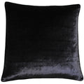 Black - Front - Riva Home Luxe Velvet Cushion Cover