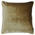 Gold - Front - Riva Home Luxe Velvet Cushion Cover