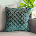 Teal - Back - Paoletti Avenue Cushion Cover