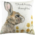 Natural-Brown-Yellow - Front - Evans Lichfield Woodland Hare Cushion Cover