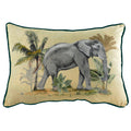 Multicoloured - Front - Evans Lichfield Kibale Elephant Cushion Cover
