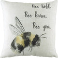 Off White-Black-Yellow - Front - Evans Lichfield Bee You Bumblebee Cushion Cover
