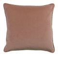 Blush-Navy - Side - Paoletti Leveque Jacquard Velvet Cushion Cover