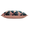 Blush-Navy - Lifestyle - Paoletti Leveque Jacquard Velvet Cushion Cover