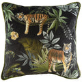 Black-Sage Green - Front - Evans Lichfield Jungle Tiger Cushion Cover