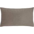 Mink - Front - Evans Lichfield Sunningdale Velvet Rectangular Cushion Cover