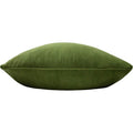 Olive - Back - Evans Lichfield Sunningdale Velvet Rectangular Cushion Cover