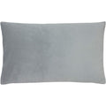 Platinum - Front - Evans Lichfield Sunningdale Velvet Rectangular Cushion Cover