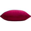 Cerise - Back - Evans Lichfield Sunningdale Velvet Rectangular Cushion Cover