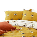 Ochre Yellow - Side - Furn Theia Eye Duvet Cover Set