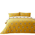 Ochre Yellow - Front - Furn Theia Eye Duvet Cover Set