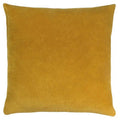 Ochre Yellow - Front - Furn Solo Velvet Square Cushion Cover