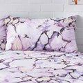 Pastel Purple - Back - Style Lab Marble Duvet Cover Set