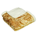 Ochre Yellow - Back - Furn Winter Woods Fleece Throw