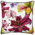 Purple-Pink-White - Front - Paoletti Kala Orchid Cushion Cover