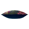 Navy-Pink-Green - Side - Paoletti Kala Lily Cushion Cover