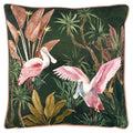 Green-Pink - Front - Paoletti Platalea Tropical Cushion Cover