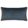 Slate-Blush - Front - Paoletti Torto Velvet Rectangular Cushion Cover
