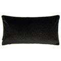 Black-Ivory - Front - Paoletti Torto Velvet Rectangular Cushion Cover