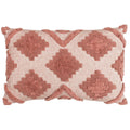 Brick Red - Front - Furn Lamar Diamond Cushion Cover