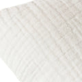 White - Back - Yard Lark Cotton Crinkled Cushion Cover