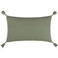 Eucalyptus - Back - Yard Caliche Tassel Textured Cushion Cover