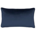 Petrol - Back - Evans Lichfield Chatsworth Aviary Velvet Piped Cushion Cover