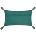 Multicoloured-Teal - Back - Wylder Adeline Tassel Floral Cushion Cover