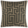 Black - Front - Hoem Lauder Jacquard Cushion Cover