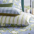 French Blue - Back - Wylder Albera Floral Duvet Cover Set