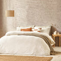 Ecru - Pack Shot - Yard Bouclé Textured Duvet Cover Set