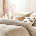 Greige - Side - Yard Bouclé Textured Duvet Cover Set