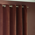 Nutmeg - Back - Yard Chenille Velvet Eyelet Curtains