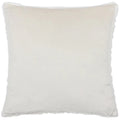 White - Back - Paoletti Sonnet Faux Fur Cut Cushion Cover